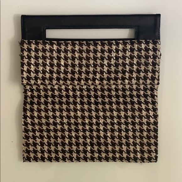 lancel Handbags - Houndstooth square cloth handbag
